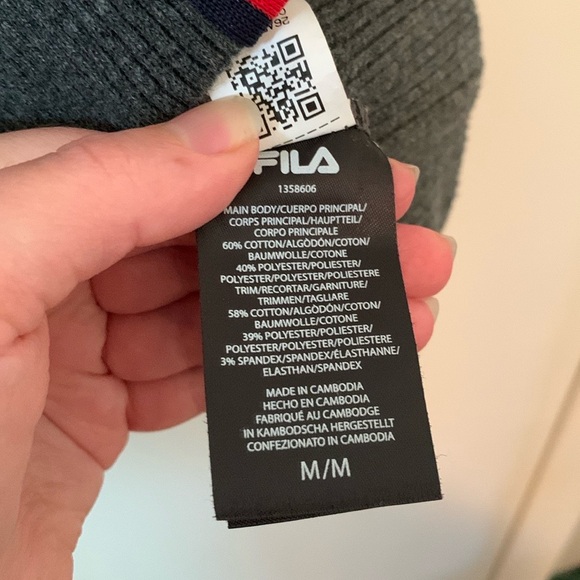 FILA Men’s Grey Logo Branded Pullover Sweatshirt Sweater Size Medium - Picture 8 of 8